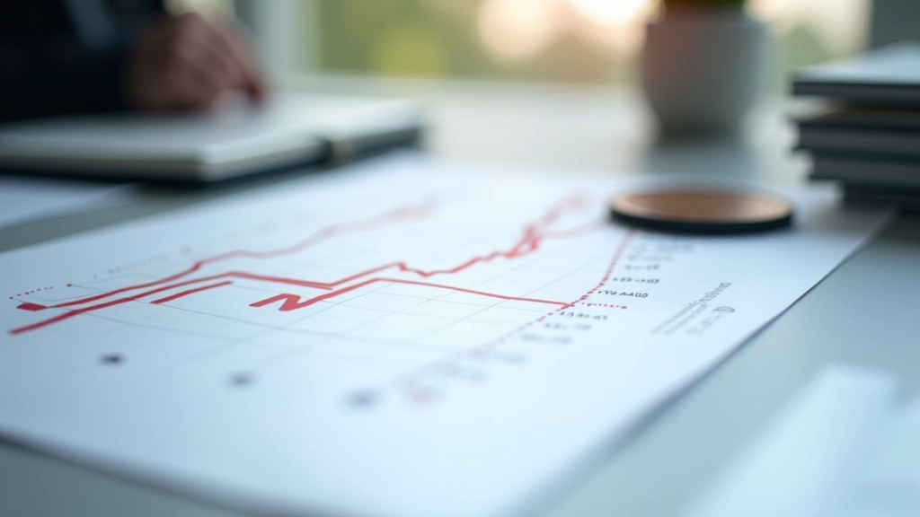 Grafische Darstellung von Risikofaktoren mit Warnsymbolen und Trendlinien